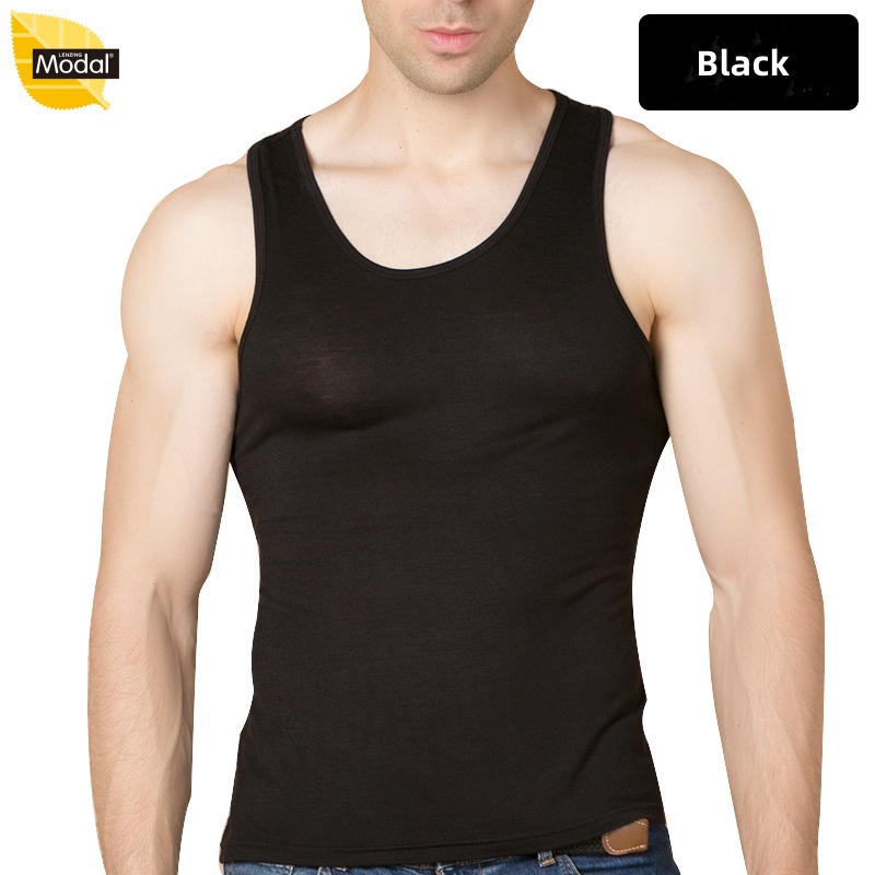 2pcs/lot Fashion Sports Tank Tops Summer Plus Size XXXXXL Men Modal Cotton Slim Pure Color Vest Man Singlet Sleeveless Shirt Sports Tops Tees Underwea