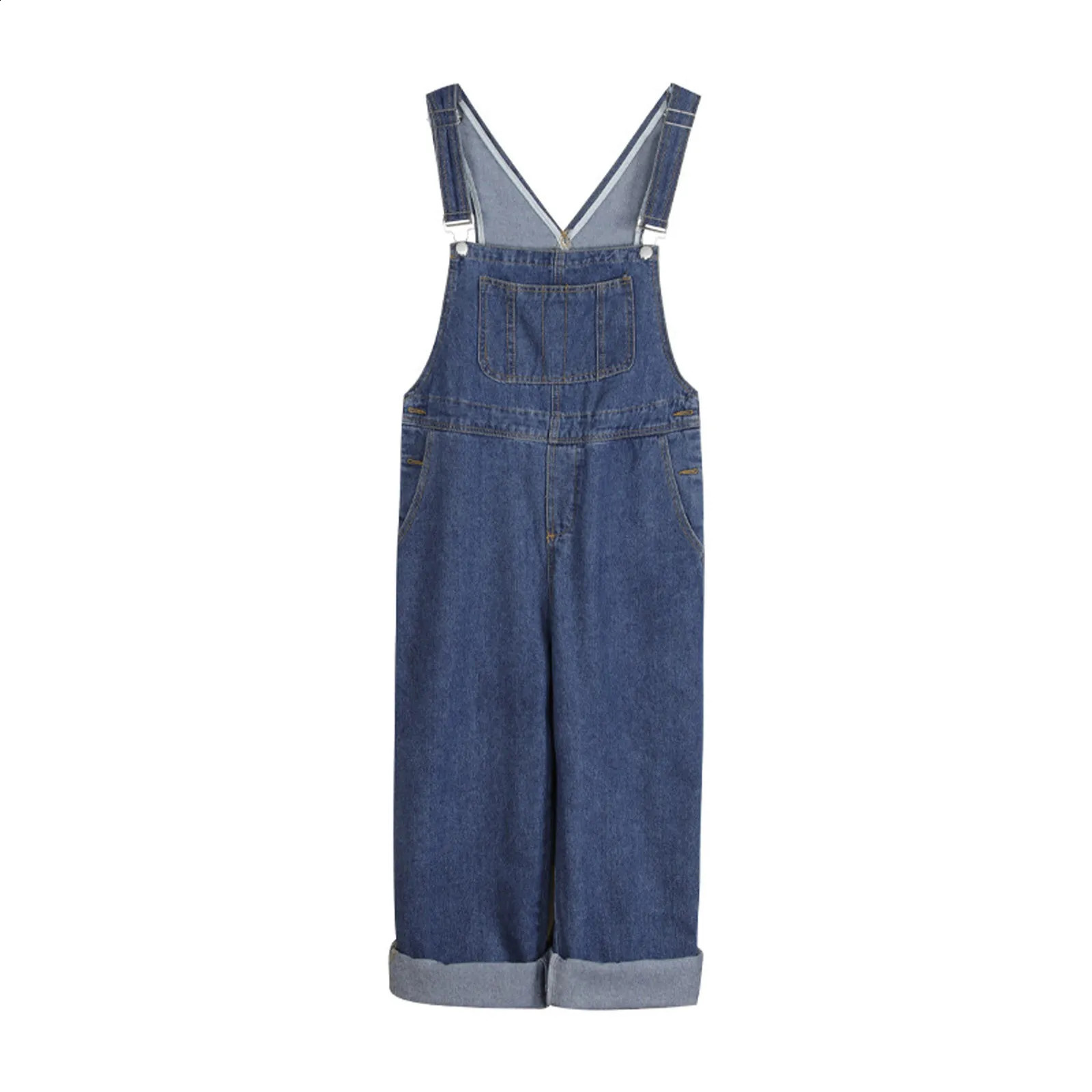 Women Summer Casual Denim Overalls With Pockets Straight Leg Jeans Jumpsuit Casual Romper Sexy Club Outfit For Womens 250122
