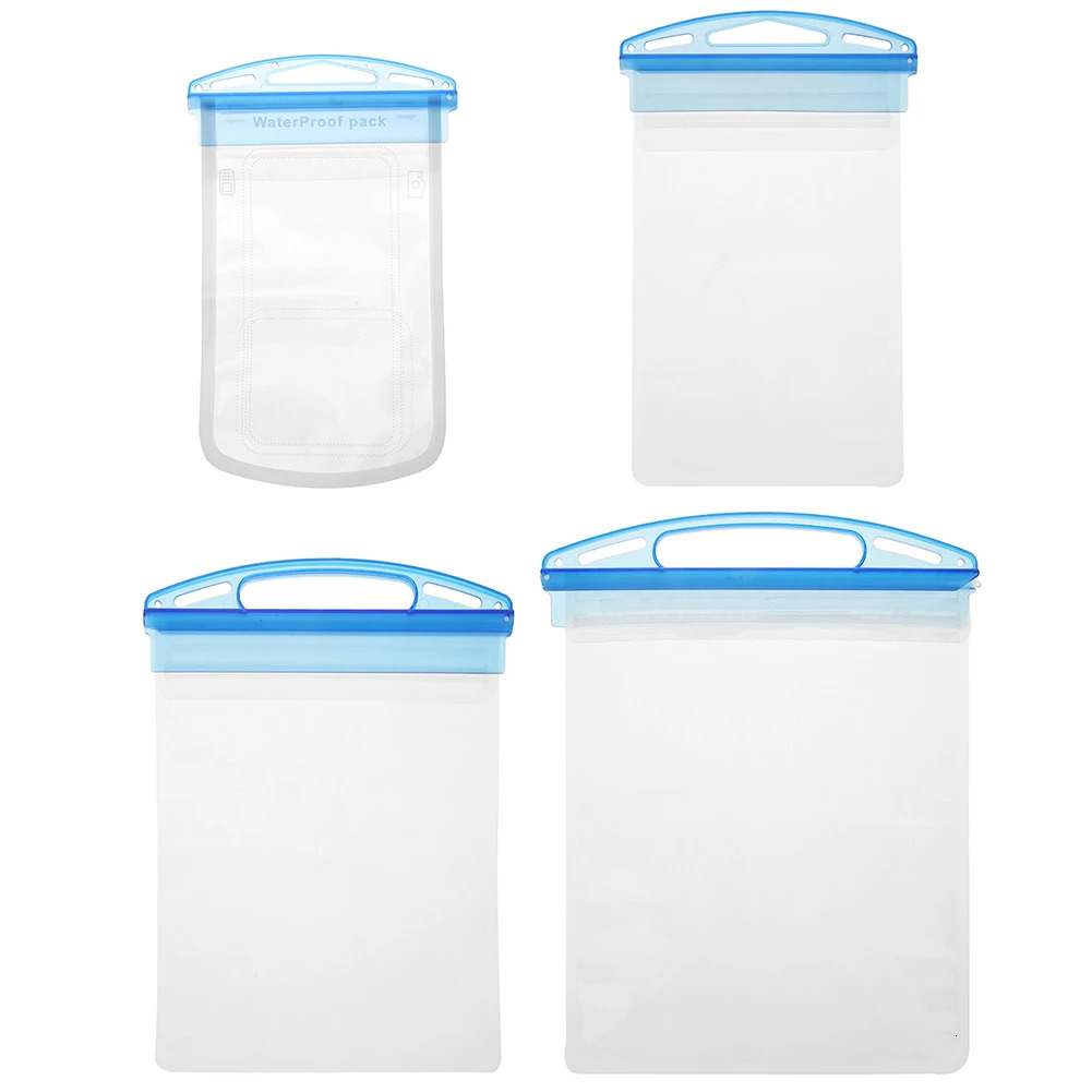 PVC Drifting Phone Dry Bag Transparent Waterproof Mini Underwater Tablet Double Clasp Antidamage Antidrop for Water Sports 250121