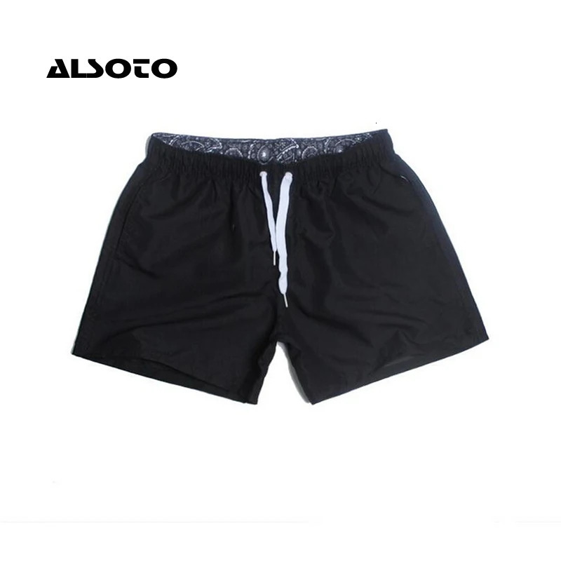 ALSOTO Pocket Quick Dry Swimming Shorts For Men Swimwear Man Swimsuit Swim Trunks Summer Bathing Beach Wear Surf Boxer Briefs 250121