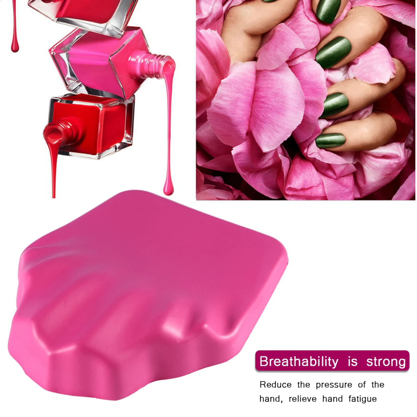 Soft Anti Skid Nail Pillow Hand Rest Holder Tool Art Manicure Care Pad Cushion 250121