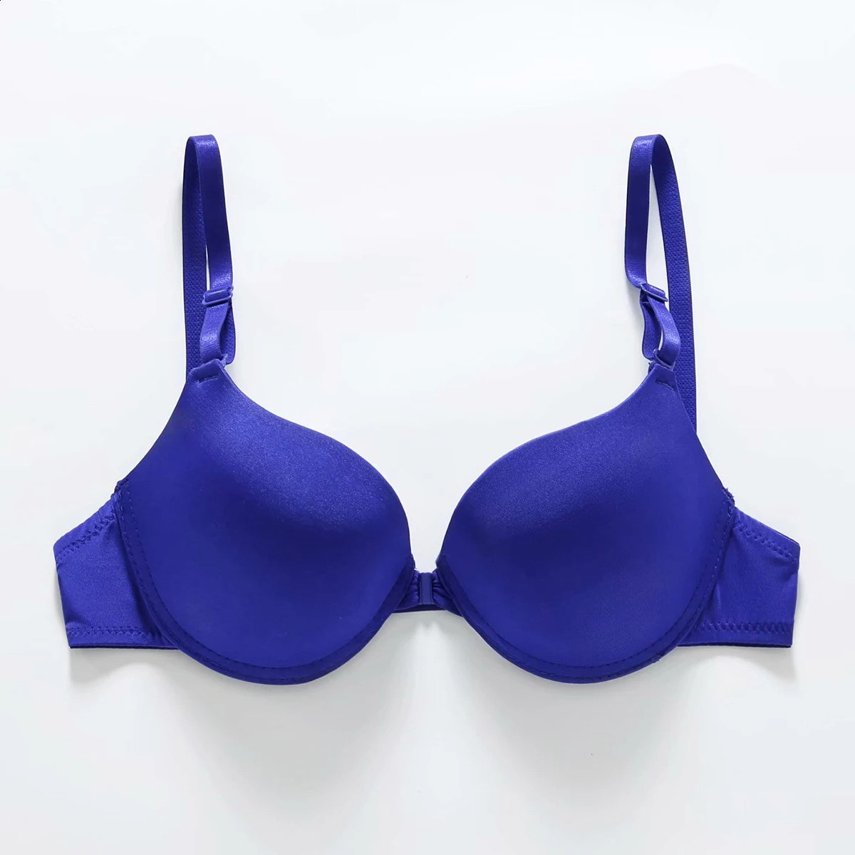 Front CLre Women Bras Gathered Bra Deep V Underwire Ladied Brassiere Lingerie Solid Push Up Backless Intimate Underwear 250122