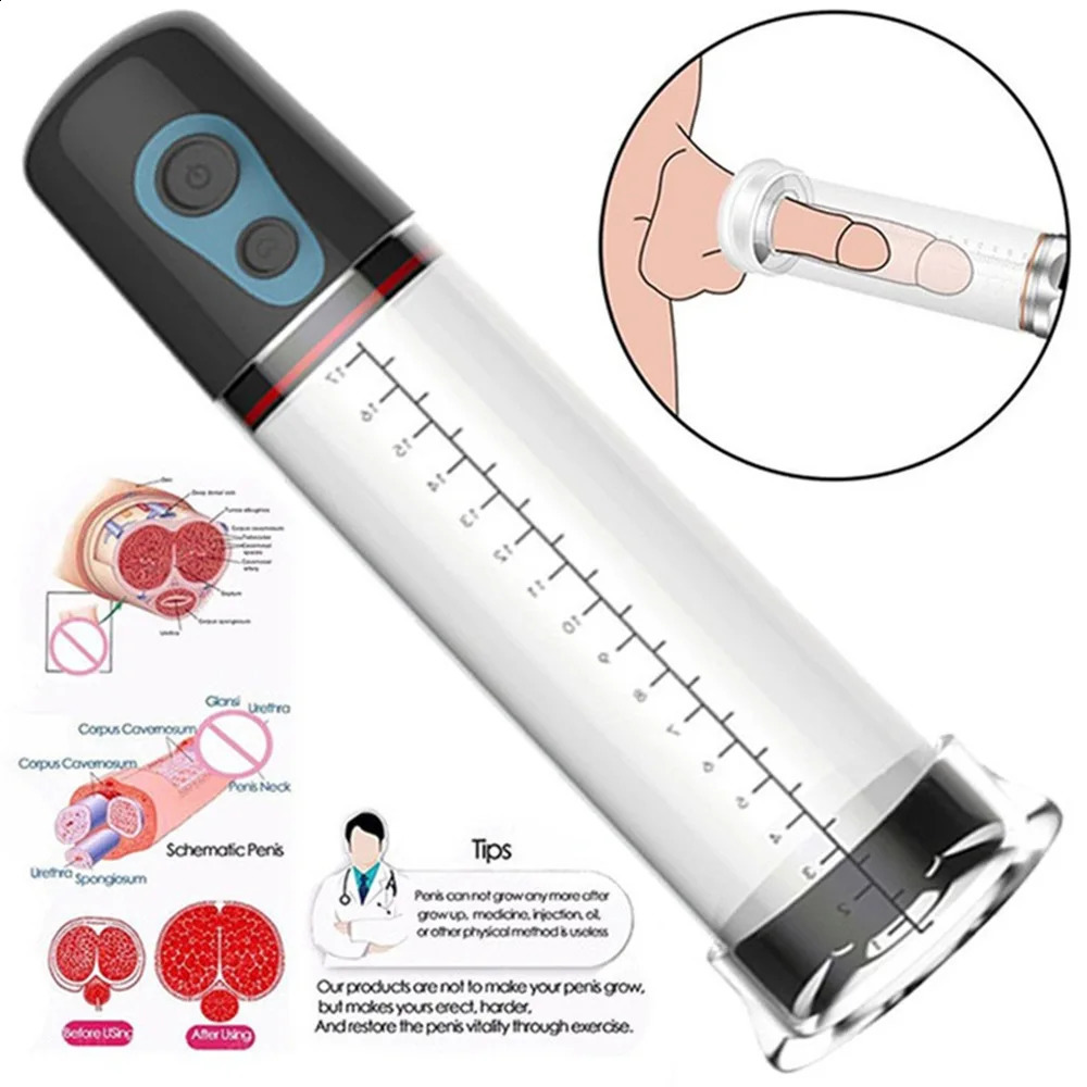 Pump Penis Enlargement Penile Vacuum Enhancer Ring Sex Toys For Men Male Masturbator Extender 18 250121