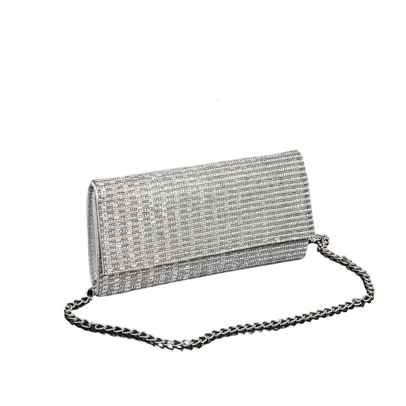 Underarm Shiny Hand-Held Portable Chain Dinner Bag, Large Capacity Diamond Inlaid Versatile