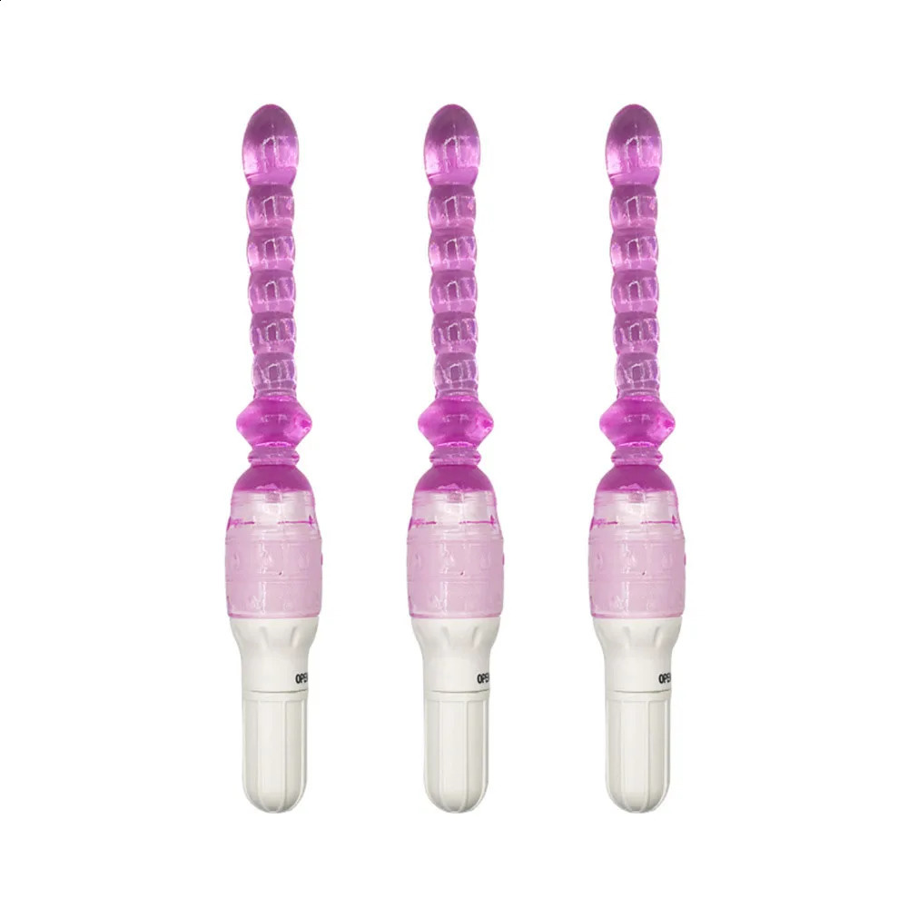 13 Pcs 9 Jelly Vibrator Stick Long Anal Butt Plug Beads Silicone G-spot Massager Sex Toys For Couples Masturbation Dildo 250108