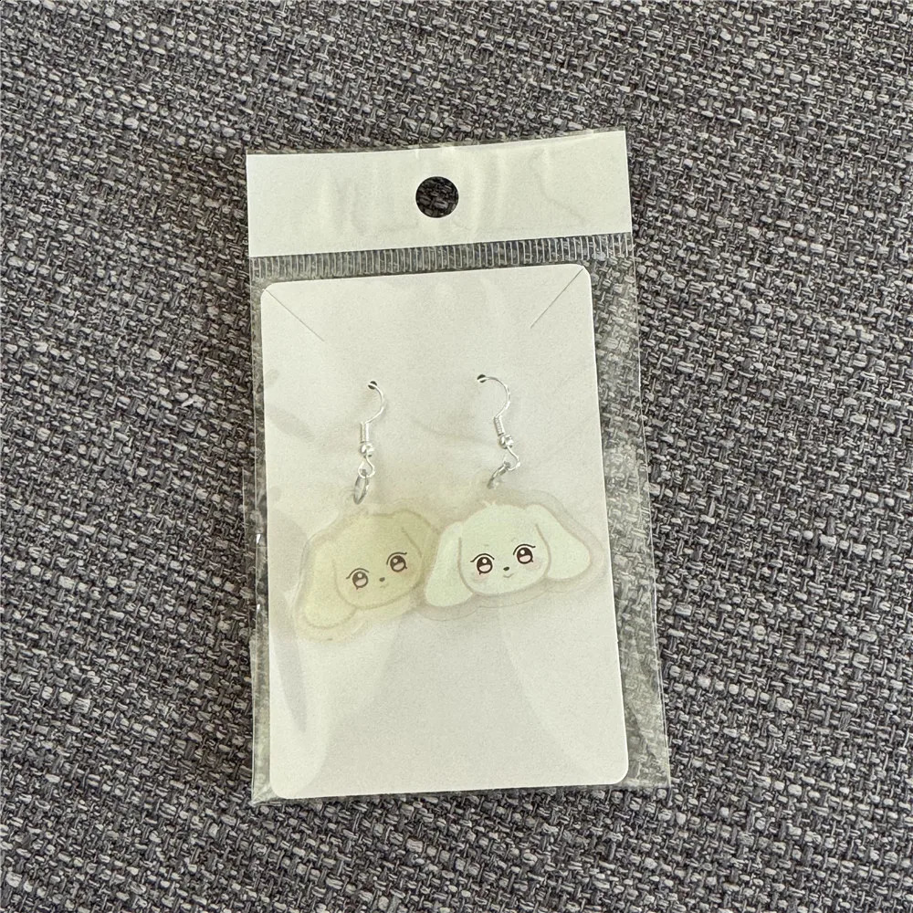 1 or 8pcs KPOP ATEEZ ANITEEZ Cartoon Earring Ear Stud Cute Animal Acrylic Earrings Pendant Hongjoong Seonghwa Yunho Yeosang 250120
