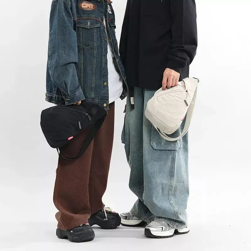 Unisex Crossbody Bag Adjustable Zip Casual Sling Shoulder Flap Bags Large Capacity Crossbody Back Bag Cycling Phone Bag 250731