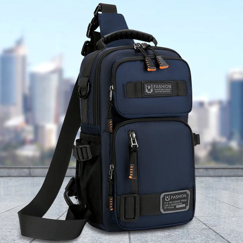 Neutral functional fashionable crossbody bag - chest bag single shoulder adjustable shoulder strap perfect for travel and dai 250731