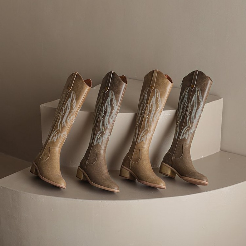 Chic Feminine Rodeo Style Spur-Themed Riding Shoes for Trendsetting Enthusiasts