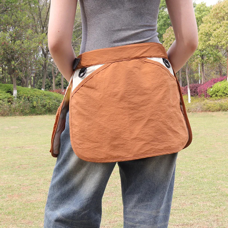 Trendy Outdoor Multifunctional Waist Pack with Pocket Zipper Lua Mountaineering Niche Sports Men and Women Waist Bag 250731