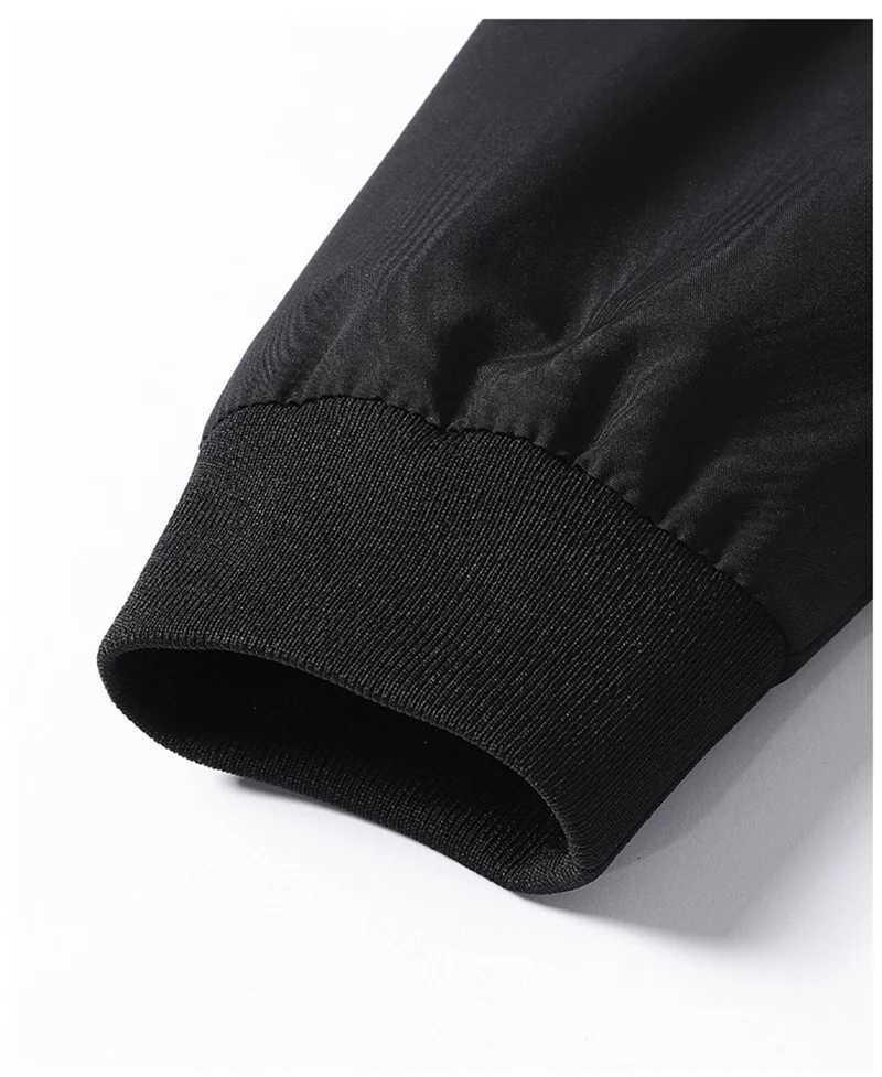 Spring and Autumn New Baseball Collar Short Loose Solid Color Jacket Mens Business Casual Thin Coat Trend XJ250801