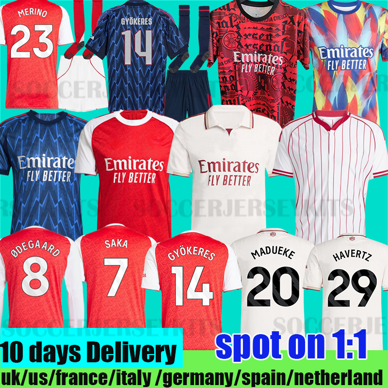 arsenalfootball 25 26 kits RICE GYOKERES soccer jerseys SALIBA Gunners MARTINELLI G. JESUS ARSen MAHARISHI jersey SAKA football shirt ODEGAARD No More Red kit 2025