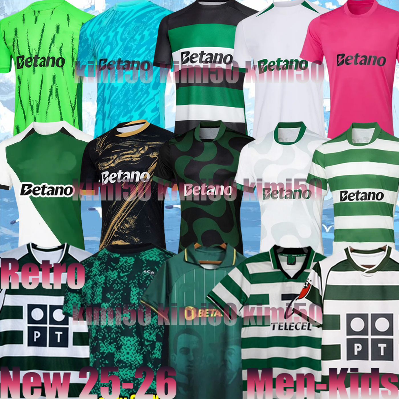 2025 Lisbons Sporting CP 24 25 26 soccer jerseys Lisboa Retro 01 02 03 04 2005 CR7 HJULMAND GYOKERES COATES J.Palhinha PEDRO G. MORITA SARABIA football shirts Men Kids Kit