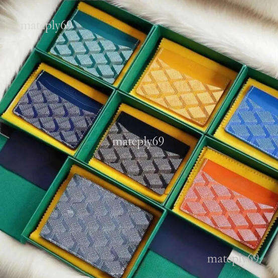Card Holder Designer Wallet Genuine Leather Cardholder Fashion Coin Purse Mini Wallets Id Card Golies Yardize Wallet Interior Slot Goize Yardize Wallet With Box C60