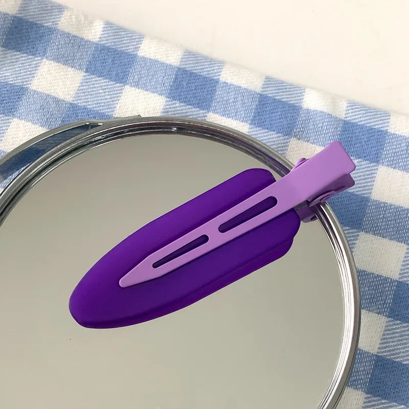 2pc/lot Colorful Seamless Hairpin Professional Styling Hairdressing Makeup Tools Traceless Hair Clips For Women Girls Headwear 250730