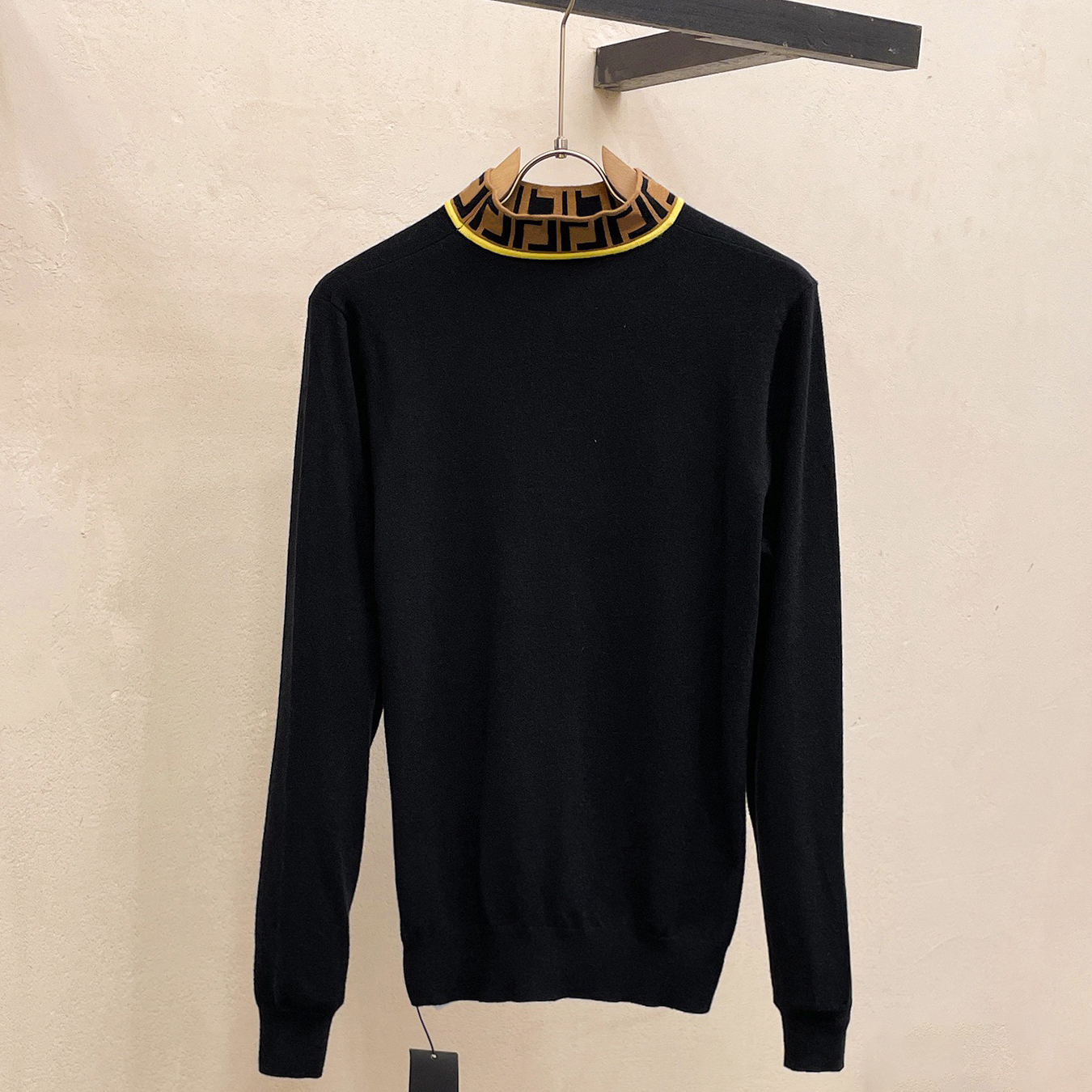 High quality designer men's sweater, autumn and winter pure cotton warm sweater, casual sports loose top, fashionable jacquard letter knit sweater