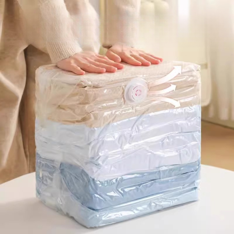 Designer luxury bag Vacuum Compression Bag No Pump Needed Home Use Quilt Storage Bag Thickened Luxury bag Winter Clothes Travel Storage Quilt Storage 