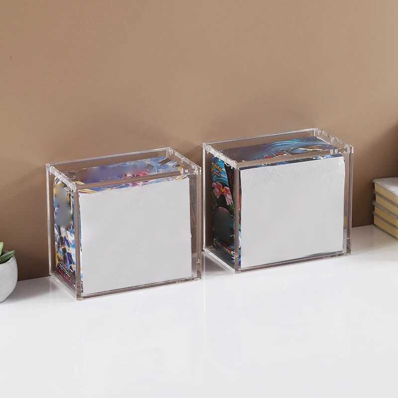 Booster Box Acrylic Case Protector 8mm 4mm Thick Clear Acrylic 5mm Magnetic Closure Easy Top Loading Compatible L250801
