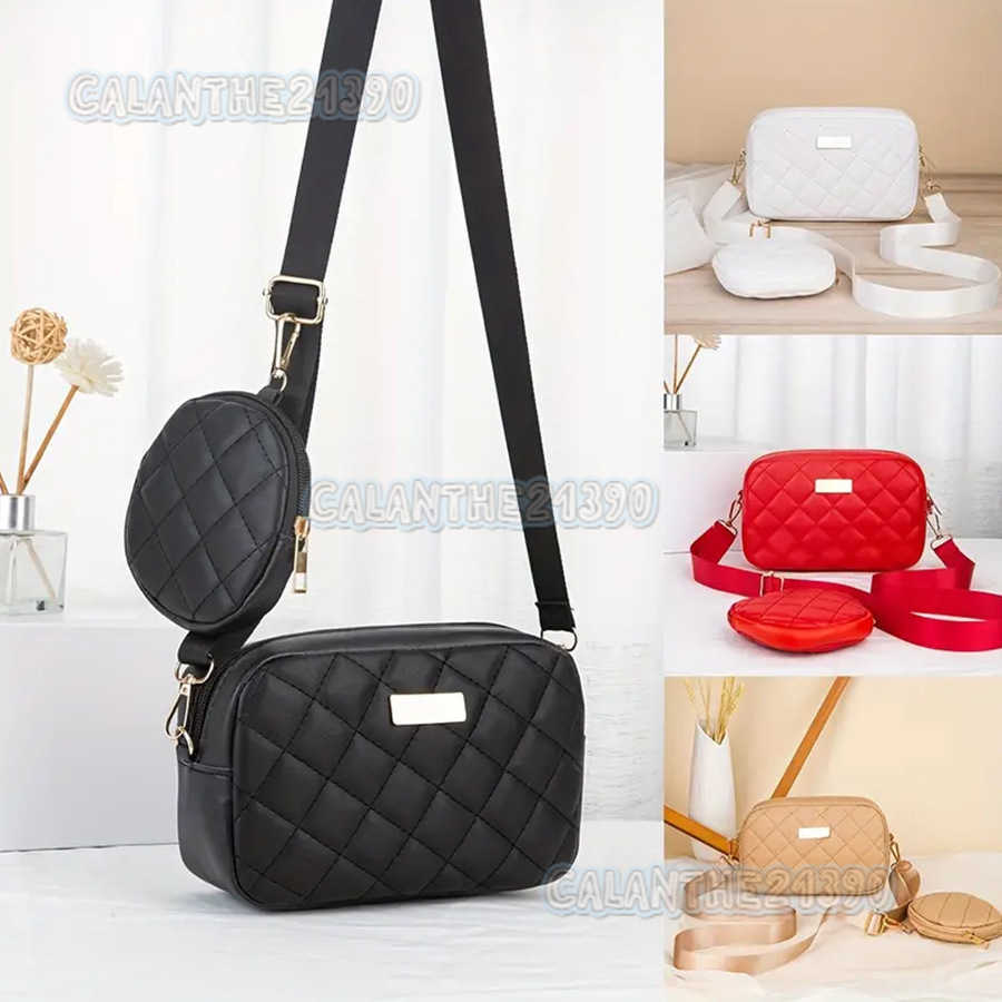 2025 Ladies Bags Light Luxury Niche Fashion Two-piece Set Simple Commuting Portable Womens Crossbody Bag H250801