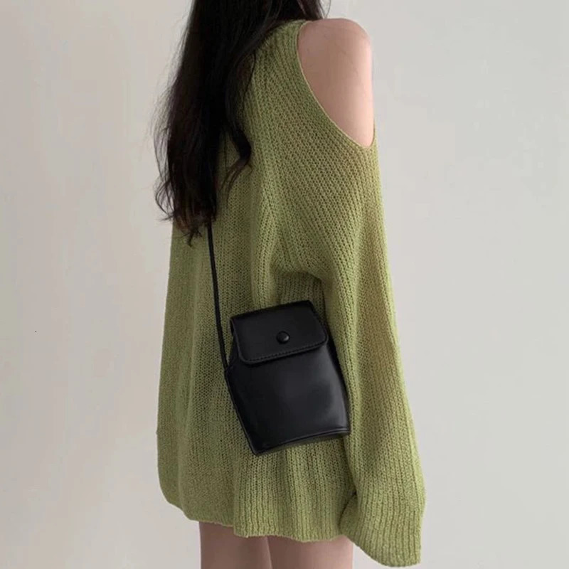 Women Sexy Hollow Out Sweater Off Shoulder VNeck Loose Knit Thin Jumpers Fashion Solid Streetwear Pullovers Long Sleeve Top Y2K 250731