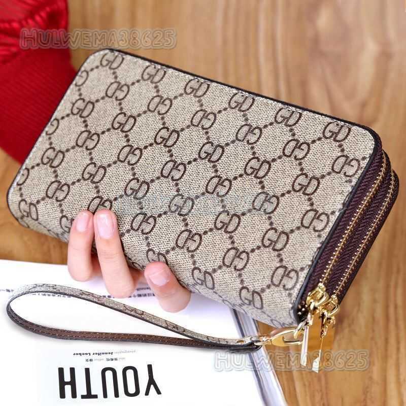 2025 Fashion Wallet Womens New Womens Long Wallet Large Zipper Handbag Mobile Bag H250801