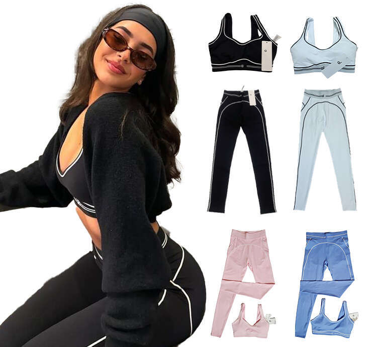 Women Clothes Yoga Set by Sports Bras Tops Tights Long Pants Exercise Running Wear Womens Clothes