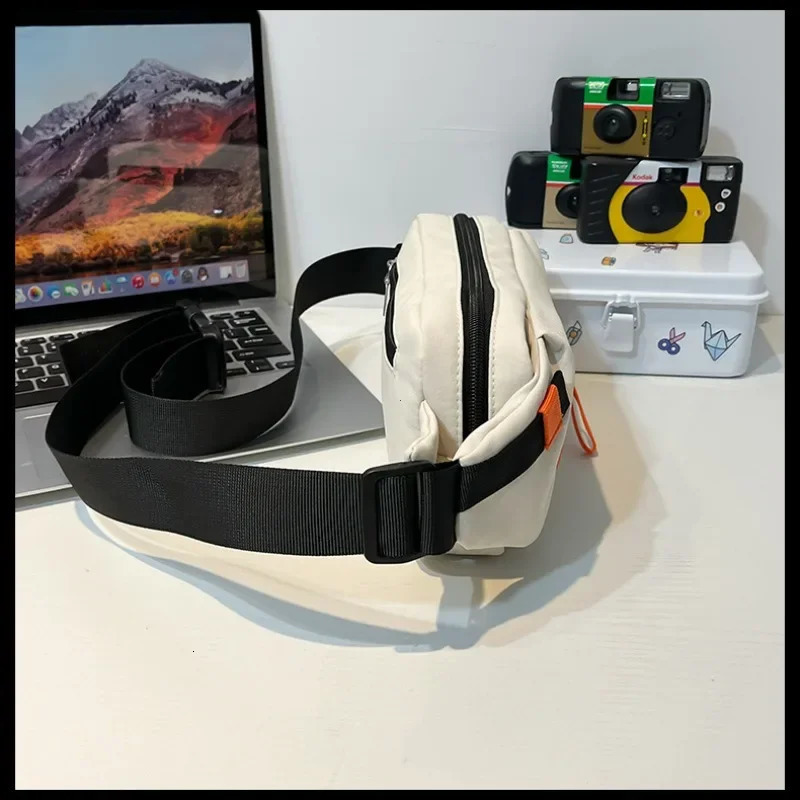 Japanese Style Versatile Chest Bag for Women Casual Sports Crossbody Bag for Men Large Capacity Street Student Shoulder Bag 250731