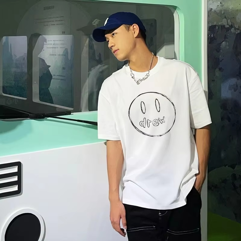 DREW HOUSE New Men's Clothing logo T shirt men's and women's printed loose short sleeve T-shirt