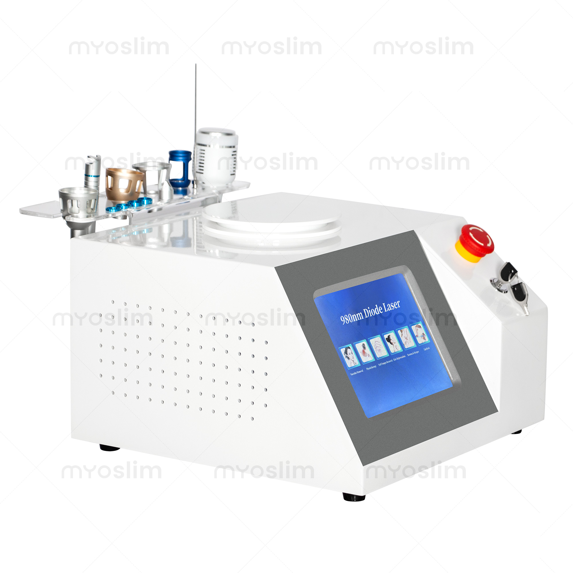 980nm Diode Laser Vein Removal Machine For Salon Use With Nail Fungus Treatment, Eczema Therapy, Skin Rejuvenation, Fat Reduction, Ice Hammer