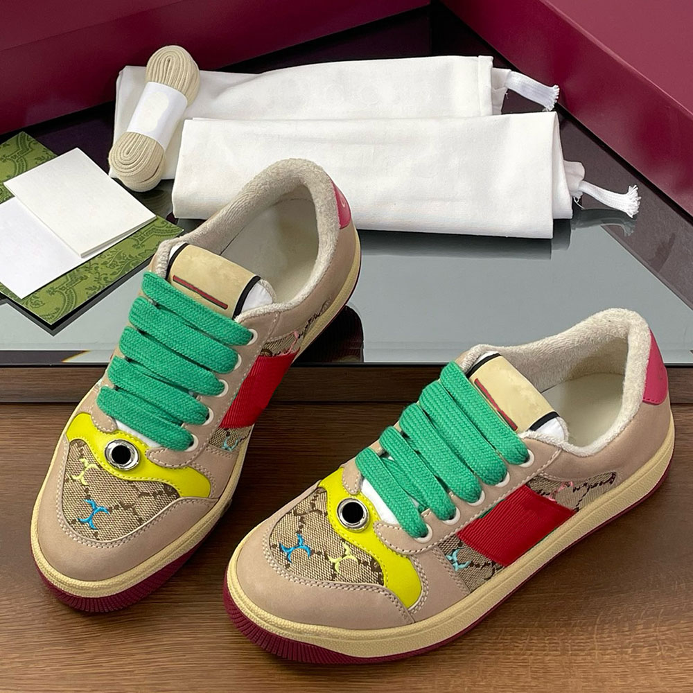 Womens Screener sneaker mens designer sneakers 838873 leather lining the fashion style summer outdoor travel casual comfort sports shoes rubber sole