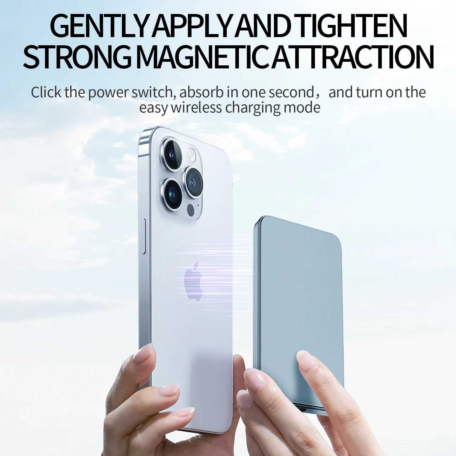 10000mAh Magnetic Wireless Power Bank for Watch Fast Charging Type-C Slim External Spare Battery For iPhone Xiai S250801