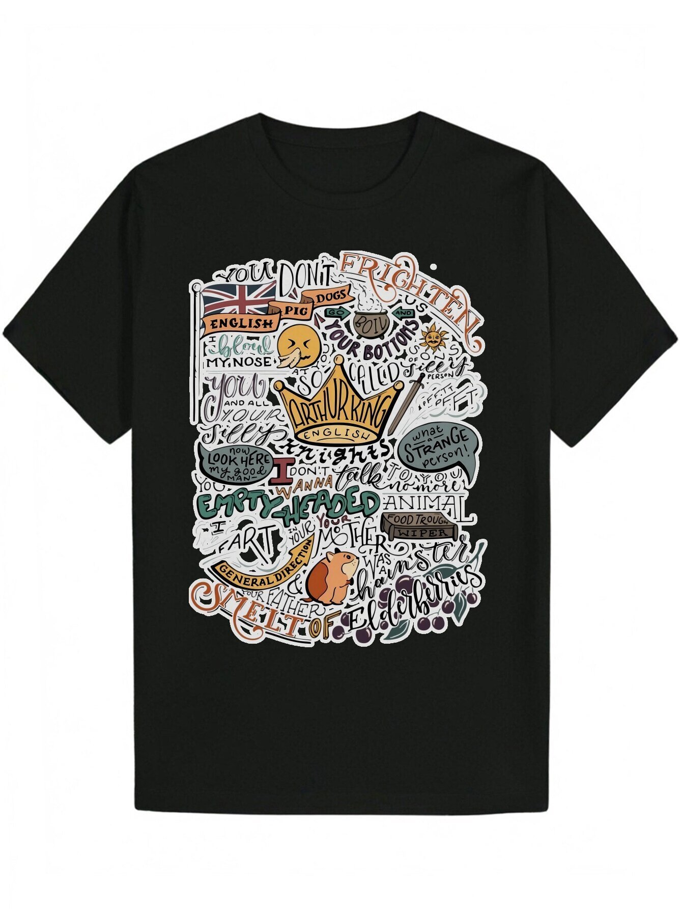 Men's Casual Round Neck 100% Polyester Knitted Fabric, Regular Fit, Letter Pattern, Suitable for Summer T-Shirt, T-Shirt