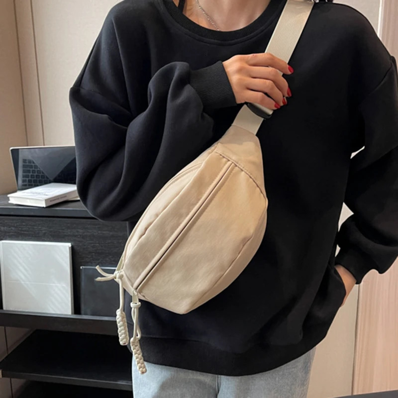 Nylon Messenger Bags Nylon Cross body Chest Bag Dumpling Bag for Women Nylon Crossbody Bag Half Moon Armpit Bag Shoulder Bags 250731