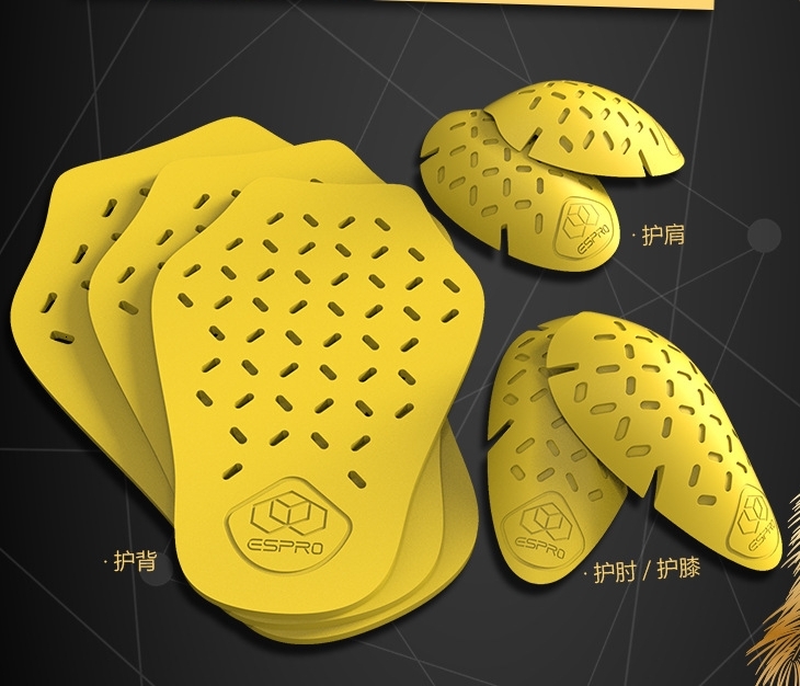 EVA foam new series motorcycle riding with built-in lightweight and detachable cushioning, rebound shock absorption, and back protection