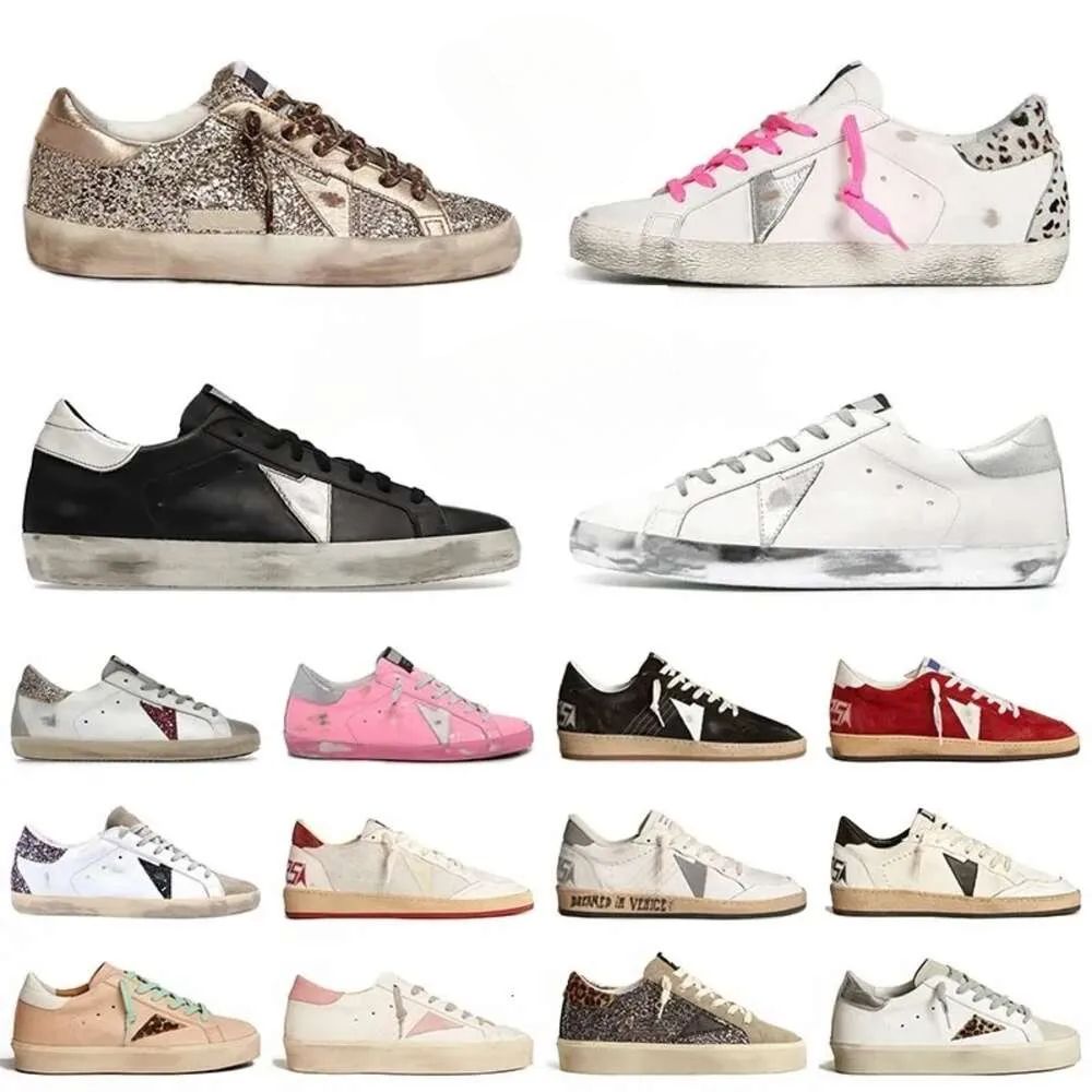 Casual shoes men designer shoes mens shoes designer women running shoes TOP Classic low golden sneakers superstar with box Italy sneakers womens shoe dirty