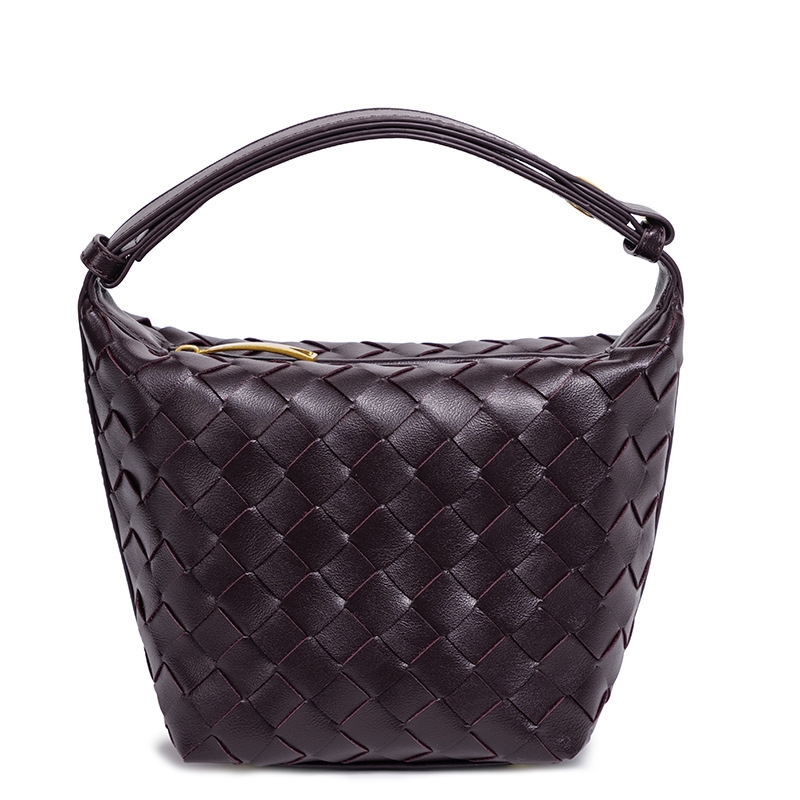 Free shipping designer bags new Hand woven lunch featuring stylish simple design portable hand held and carried a mini sized all match box - shaped women's bag