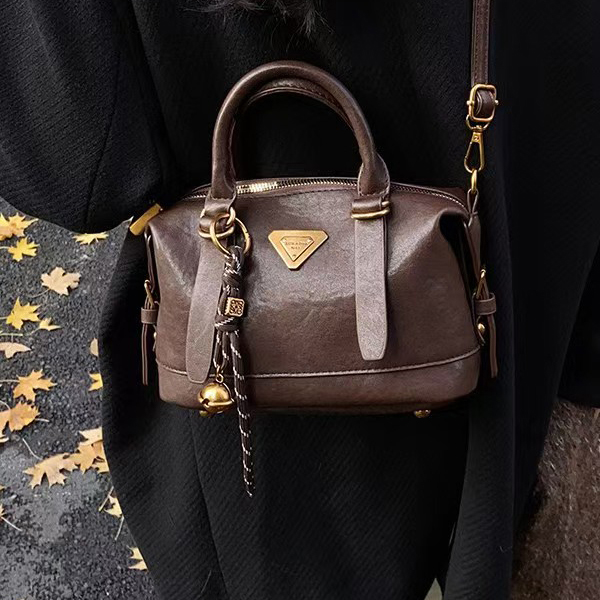 Designer Bag Tote Bag Luxury Bag Wallet High Quality Leather Handbag Removable Shoulder Strap Shoulder Bag Metal Triangle Label Crossbody Mini Tote Ne