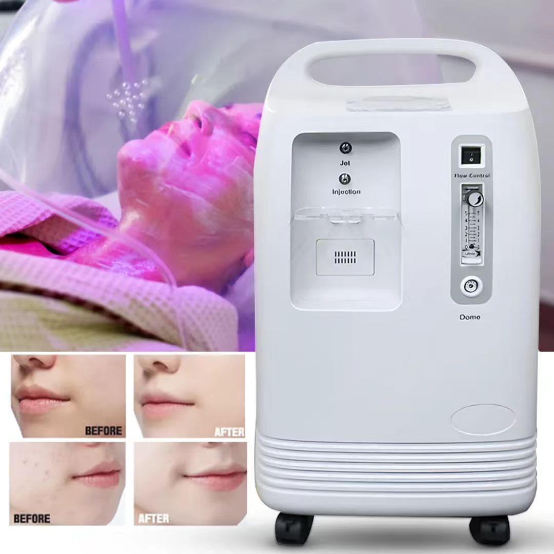 High Quality 3 In 1 Oxygen Facial Machine Skin Care Hyperbaric Oxygen Jet Peel LED Dome Therapy For Spa