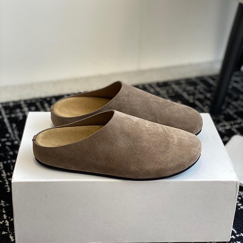 New style shoes in autumn 2025: Fashionable thick-soled one-foot flat, lazy, half-slipper, casual women's slipper free shipping