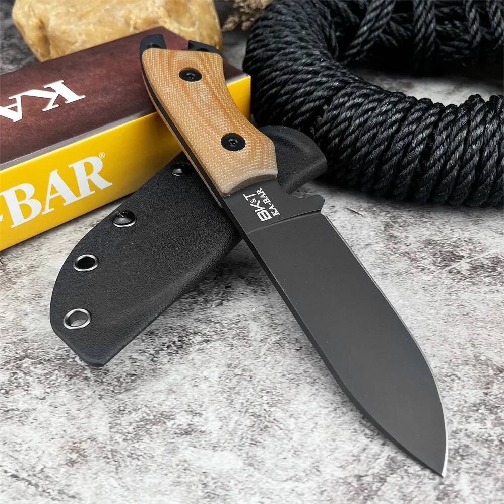 Fixed Tactical Knife Kabar BK11 Survival Men's Hunting Knifes D2 Black Blade Outdoor Self Defense Camping Cutting Tools high-quality