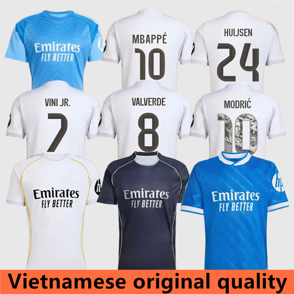 25 26 BELLINGHAM Real 4th Madrids soccer Jerseys 2025 MBAPPE TRENT VINI JR RODRYGO RUDIGER HUIJSEN VALVERDE CAMAVINGA MODRIC kids kit