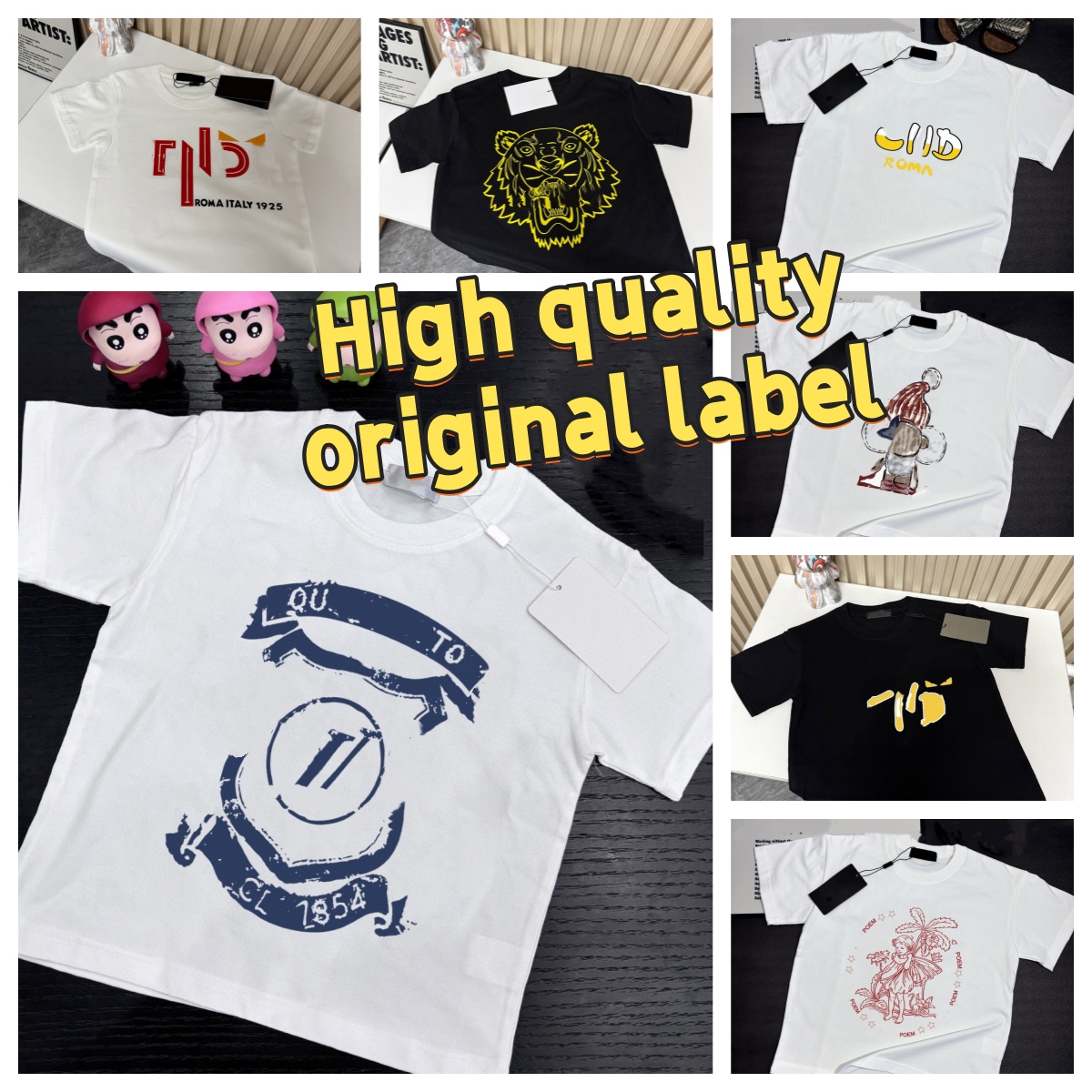 Designer Kids Clothes Toddler Short Sleeve T-shirts Luxury Girls Boys Designers Tops Summer Letter Print Tee Tshirts Pure Cotton Children T-shirt Monograms AAA