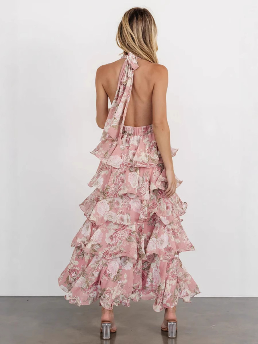 H731New foreign trade European and American women's dresses are fashionable and sexy