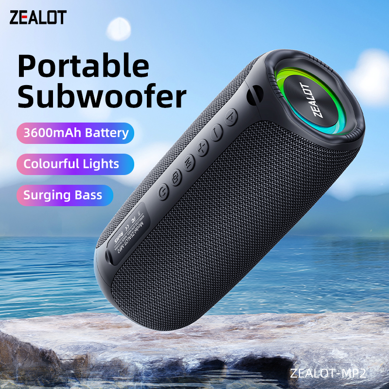 MP2 Outdoor Portable & Home Bluetooth Speaker Multi-Functional IPX5 Waterproof Bluetooth Speaker For Indoor/Outdoor Use.