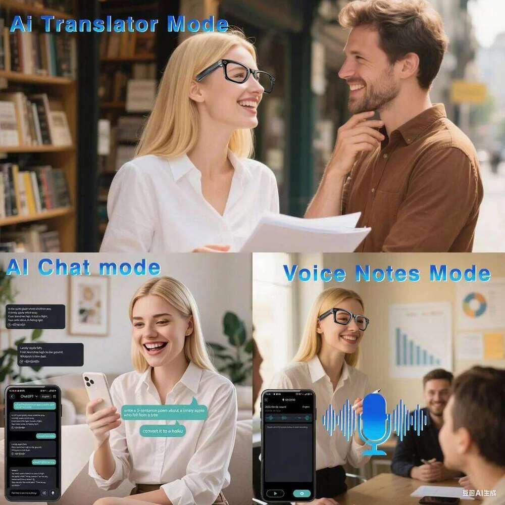 Meta Glasses Camera 2025 New 1080P HD Photography Video AI Intelligent Interactive Translation Smart Camera Glasses For Men Women