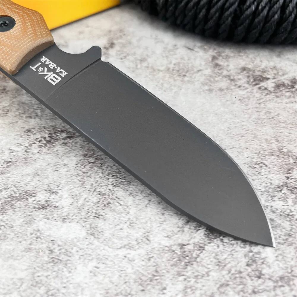 Fixed Tactical Knife Kabar BK11 Survival Men's Hunting Knifes D2 Black Blade Outdoor Self Defense Camping Cutting Tools high-quality