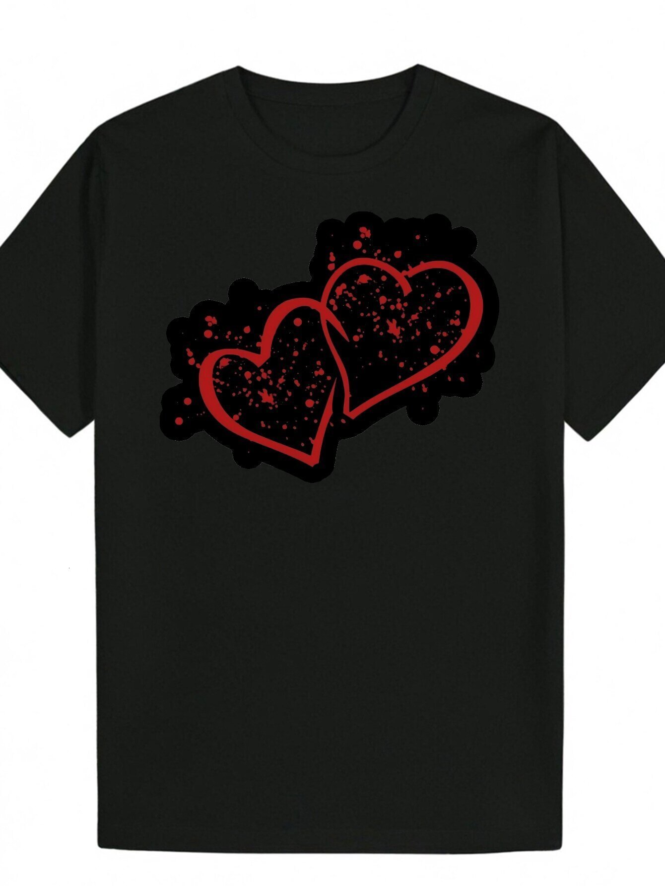 Funny Short Sleeve Graphic Fashion Print Summer Black T Shirt Series Essential Y K Anime Inappropriate Horror Dark Humor Band Theme Men s Gift f2fcd