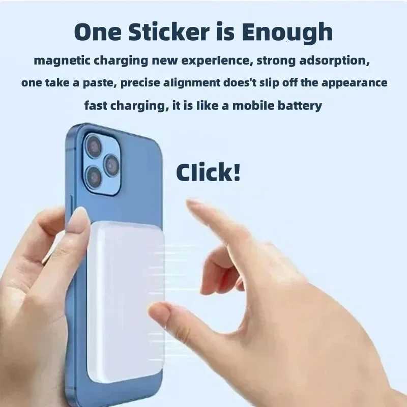 New 50000mAh Magnetic Wireless Power Bank for iPhone 12 13 14 15 Pro Max Portable Charger External Auxiliary Battery Pack S250801