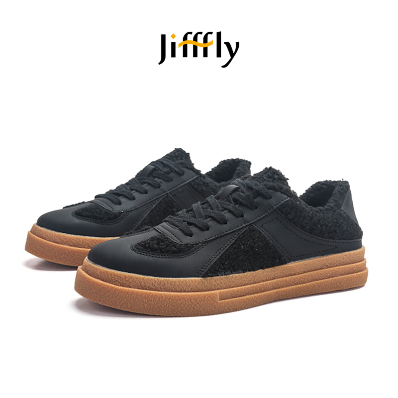 Jifffly Men's Shoes 2025 Winter Thickened New Casual Trendy Sports Sneakers Unisex Versatile Canvas
