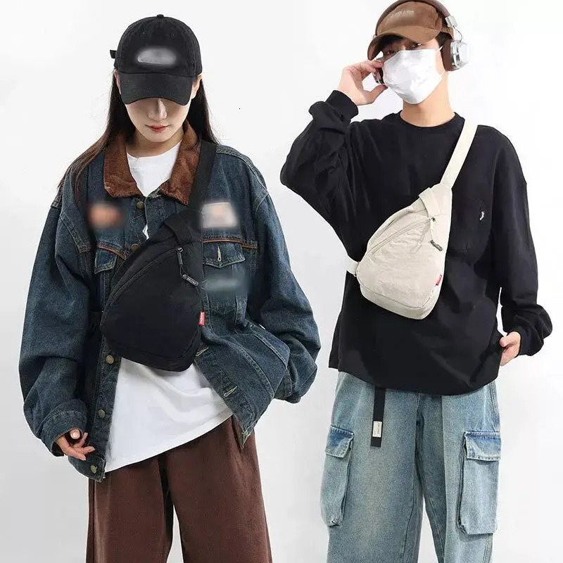 Unisex Crossbody Bag Adjustable Zip Casual Sling Shoulder Flap Bags Large Capacity Crossbody Back Bag Cycling Phone Bag 250731